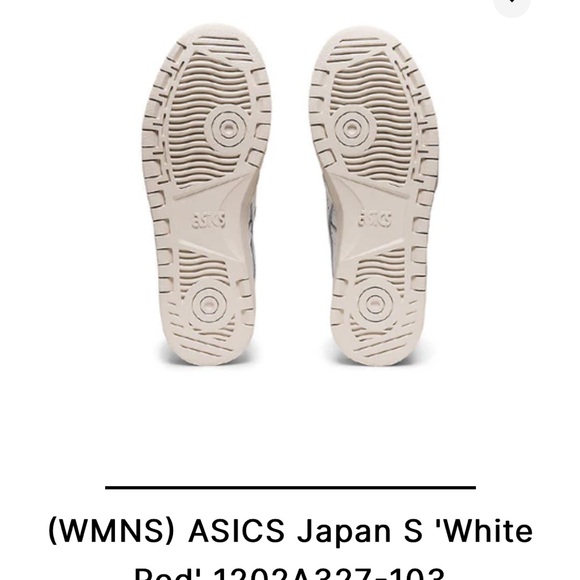 NWOT Women’s Asics S Japan in White/Red - Picture 5 of 10